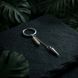 Silbercreole mit Süßwasserperle und Zapfen-Anhänger – Pearl Line