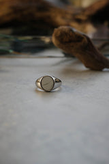 Signature Ring II - Howlith & Malachit