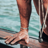 Silber Armreifen: "Desert Pyramids"