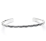 Silber Armreifen: "Desert Pyramids"