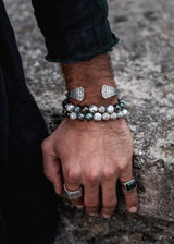 SILBER ARMREIFEN : "DESERT KING"