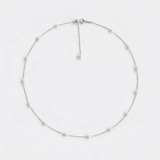 Delicate pearl necklaces