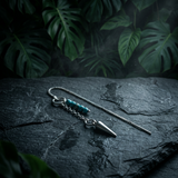Durchzieh-Ohrring mit Türkis aus 925 Silber – Turquoise Line